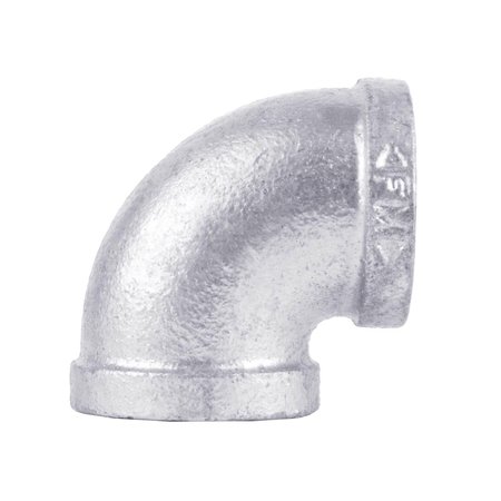 B & K STZ Industries 1/4 in. FIP each X 1/4 in. D FIP Galvanized Malleable Iron 90 Degree Elbow 311UPE90-14
